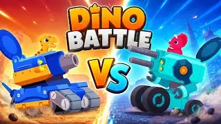 Детская игра Динозаврики и поединки боевых машин роботов. Сила математики. Dinosaur Math от Yateland