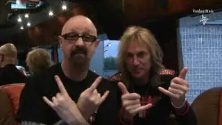 JUDAS PRIEST (Rob Halford/Glenn Tipton) @ Paris FR, Zénith (2011) | Interview | Message