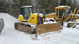We bought a New Holland D 150 bulldozer and are installing the blade