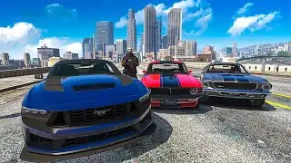 Mustang Gang Trolling Cops in GTA 5 RP