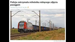 Jednak to nie szpieg, to tylko miłośnik fotografii kolei.