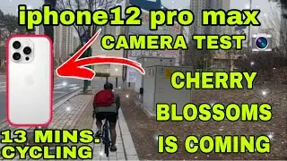 iPhone 12 Pro Max Camera Test Cherry Blossom 🌸 is Coming || 13 Mins. Cycling