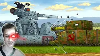 Бетонный монстр VS PZ-44. Неравный бой - Мультики про танки реакция Gerand (геранд анимация мульт)