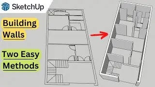 How To Create Walls in Sketchup | Drawing Walls in Sketchup | Easy Ways