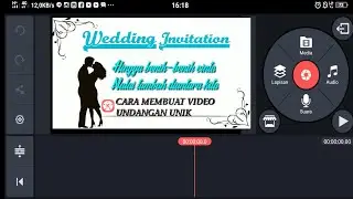 Cara membuat video undangan pernikahan di android||tutorial kinemaster