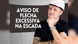 Aviso de flecha excessiva na escada do eberick