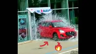 Swift Crash In Showroom #shorts #crash #car #swift