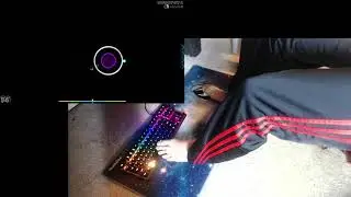 playing osu with my feet