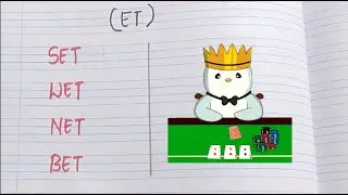 3 Letters Rhyming Words Using At,Ap,En,Et and In