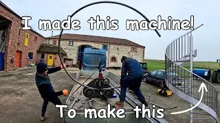 Making a Tube rolling Machine for spiral handrail