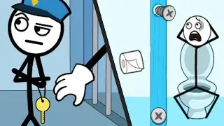 THIEF PUZZLE vs UNSCREW STORY - Satisfying Double Gameplay Best Levels UPDATED Stickman Puzzle ios