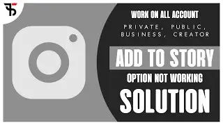 instagram add to story option not showing || Problem solution || instagram story solution