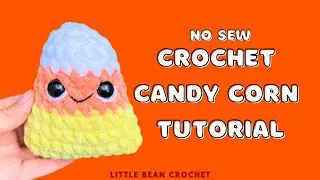 Crochet No sew Candy Corn Tutorial