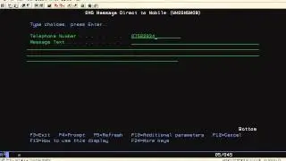 How to send a text message from the AS400/iSeries/System I using Novagem EOM