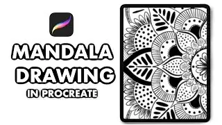 Digital Mandala in Procreate #Shorts
