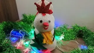 Делаем Снеговиху с мамой⛄🎄DIY/МК