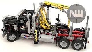 Unboxing and Building Another New Old #legotechnic Set (9397 Logging Truck Review)
