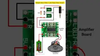 Bass filter circuit | Bass booster circuit | Low pass filter #bass #amplifier