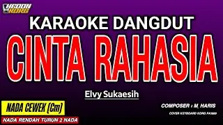 CINTA RAHASIA KARAOKE DANGDUT - ELVY SUKAESIH