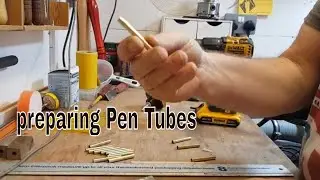 Easy and quick way tip to scuff/sand brass pen tubes for pen turning
