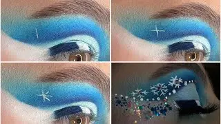 Cum fac fulgi de “zapada “ in machiaj (winter makeup)
