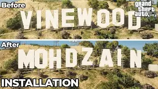 How to Change Vinewood Sign in GTA 5 | A to Z Alphabets Installation | Easy Installation Guide