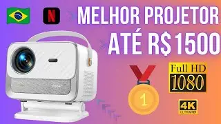 MELHOR PROJETOR ATÉ 1500 REAIS ? YABER V12 com NETFLIX HD