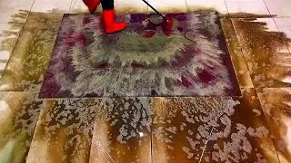 Exceptional dirty carpet cleaning satisfying ASMR