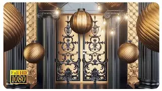 3D Animation Door open Green Screen video 