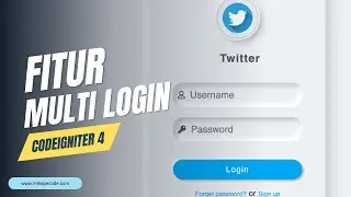 Membuat Fitur Multi Login Sederhana Menggunakan PHP Codeigniter | Codeigniter 4 tutorial [HD]