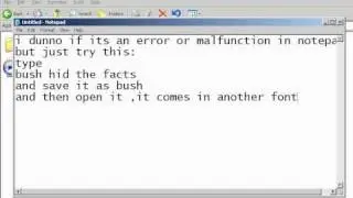error or secret trick in notepad