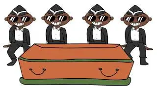Мужики в костюмах танцуют на твоих похоронах 1 час. (Coffin dance meme)