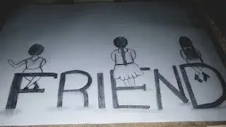 How to draw girl's best friends || step by step #easy Drawing #maanart