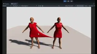Cloth Dynamics V2 Test (WIP) - Comparing old (left) and new (right) version