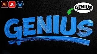 Generate Paint text effect using Adobe Illustrator & Adobe Firefly