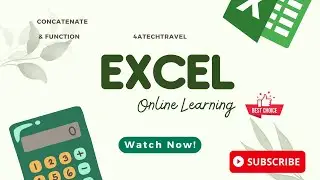 Concatenate || & Function || Concatenation || Excel Formulas #exceltutorial #excel #exceltips