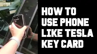 Tesla How To Use Phone Like Key Card - How To Use Smartphone on B Pillar To Lock and Unlock Tesla