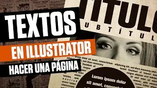 Cómo usar la herramienta texto en illustrator