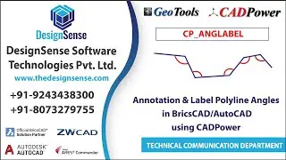 CADPower Tutorials: Annotation and Label Polyline Angles in BricsCAD/AutoCAD using CADPower Tools