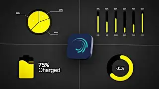Infographic animations in alight motion.