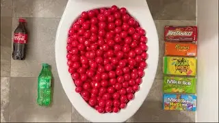Will it Flush? - Coca Cola, Fanta, Sprite, Skittles, Reese's, M&M's, Orbeez, Candy, Gumballs