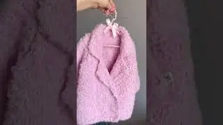Вязанное пальто из букле. Попетельный мастер класс по вязанию пальто