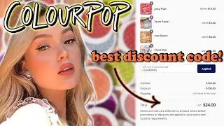 COLOURPOP DISCOUNT CODE! (i saved sooooo much money) Best Colourpop codes in 2021