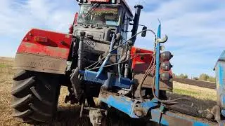 Кировец К-742 Пр эксперименты с плугом Lemken (пахота 2020)