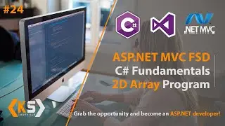 2 Dimensional Array Example in C#|  2D Array Program | Asp.Net web development Tutorial | Part 24