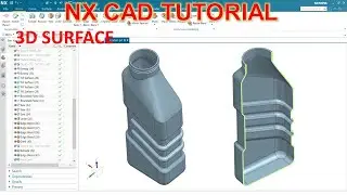 NX CAD Tutorial #86 | NX 3D Surface Modeling Basic Beginners