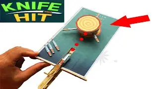 DIY Amazing Knife Hit Game ISO & IRL - In Real Life from Cardboard