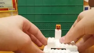 Как зделать спавнер снежного голема из LEGO