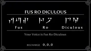 Skyrim Mod: Fus Ro Diculous (Test)