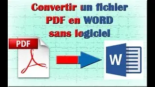convertir pdf en Word sans logiciel